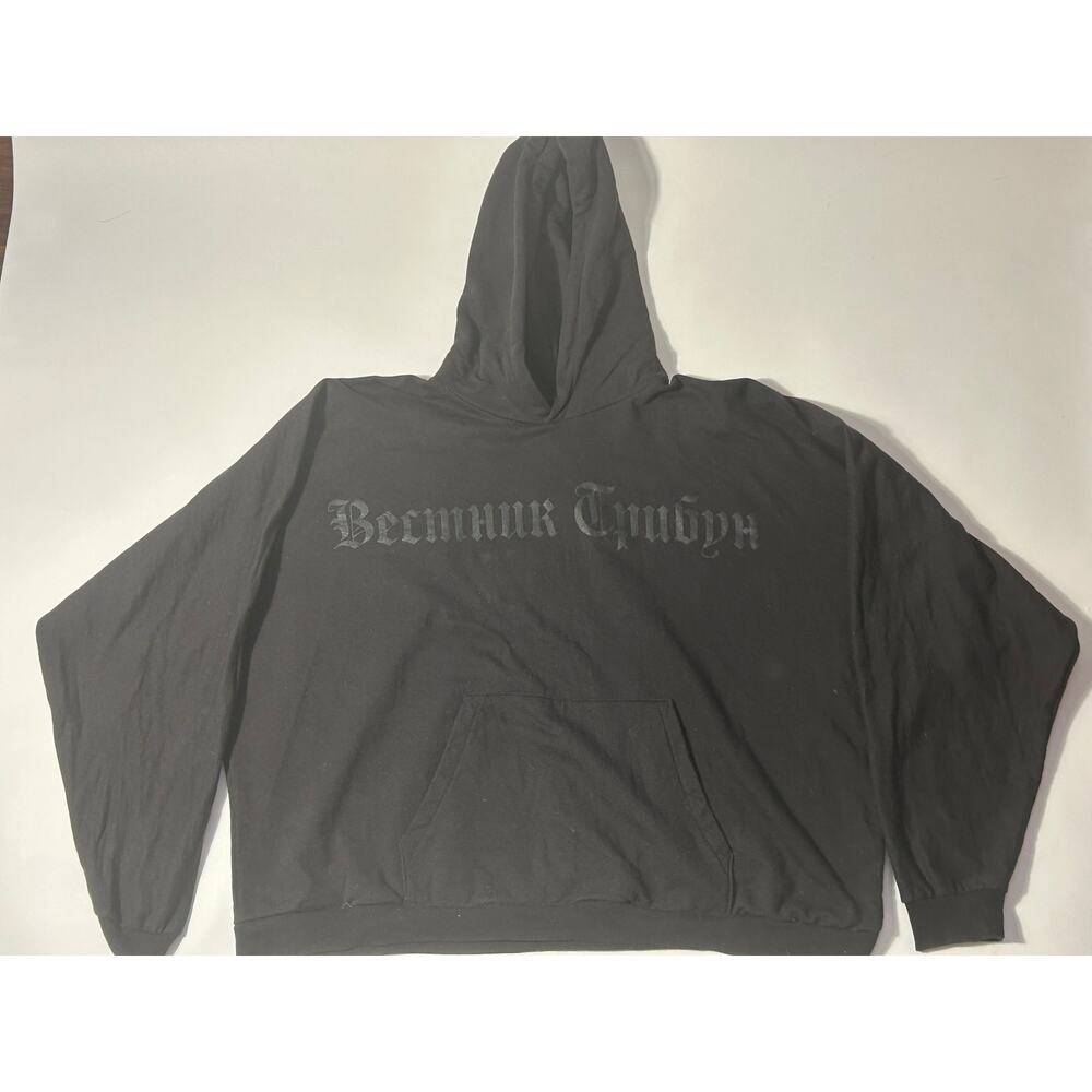 Yeezy HD-01 Hoodie – Black FW24, Size Large (US)